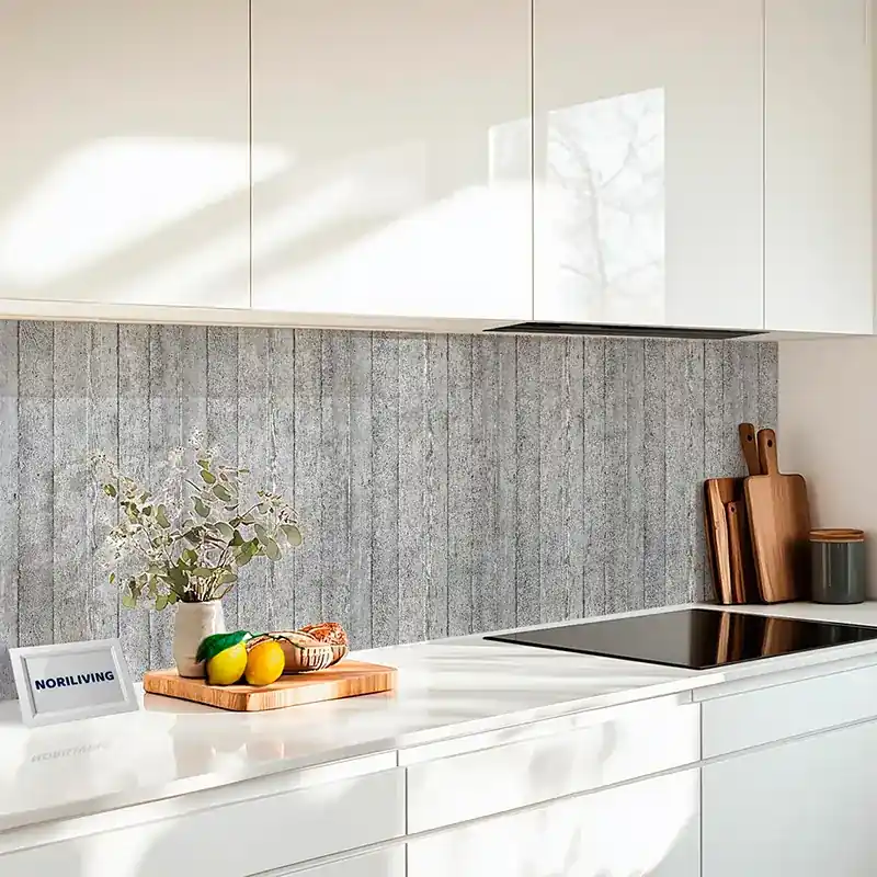 Küchenrückwand Acrylglas Betonoptik im Holzdesign 252 Rabatt