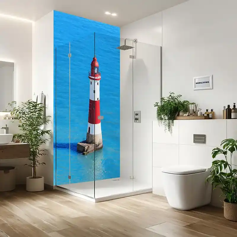 Nur Für Kurze Zeit Duschrückwand Einzel | Alu Beachy Head Leuchtturm East Sussex England 720