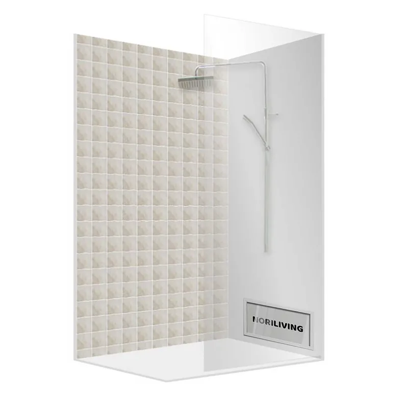 Duschrückwand Alu Fliesenoptik 527 | 100x100 | Variante 00 - Standard Begrenztes Angebot