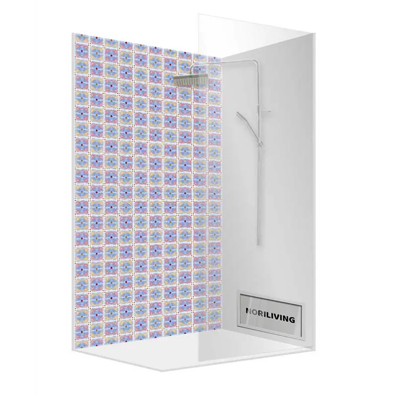 Aktuell Duschrückwand Alu Fliesenoptik 133-1 | 100x100 | Variante 00 - Standard