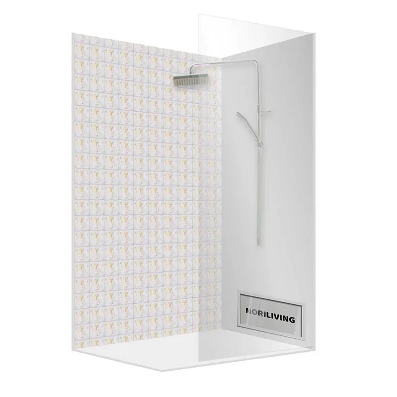 Sonderaktion Duschrückwand Alu Fliesenoptik 777 | 100x100 | Variante 00 - Standard