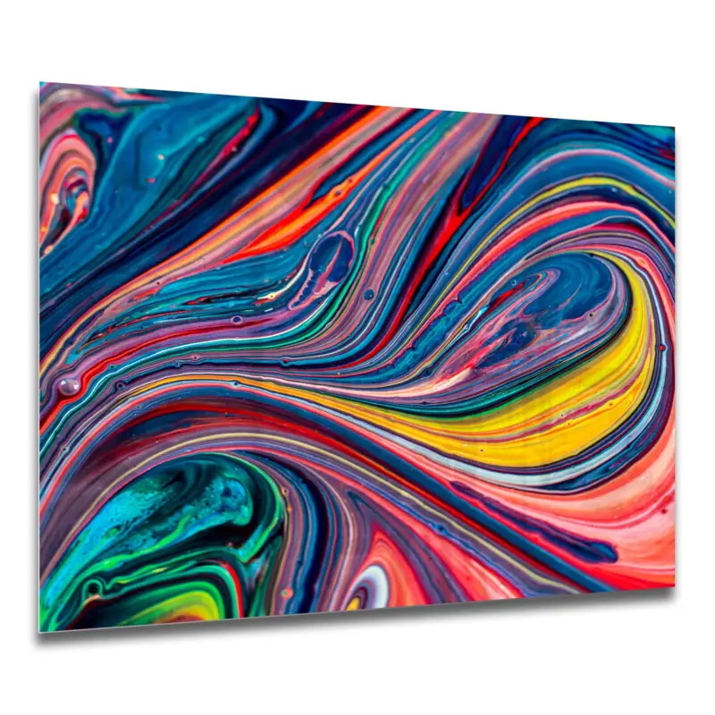 Sonderangebot Küchenrückwände Bunte Acrylfarbe 60x40