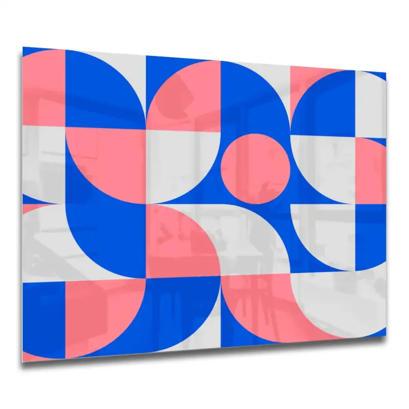 Küchenrückwände Blau/Orange abstraktes Kunstwerk 60x40 Kostenloser Versand